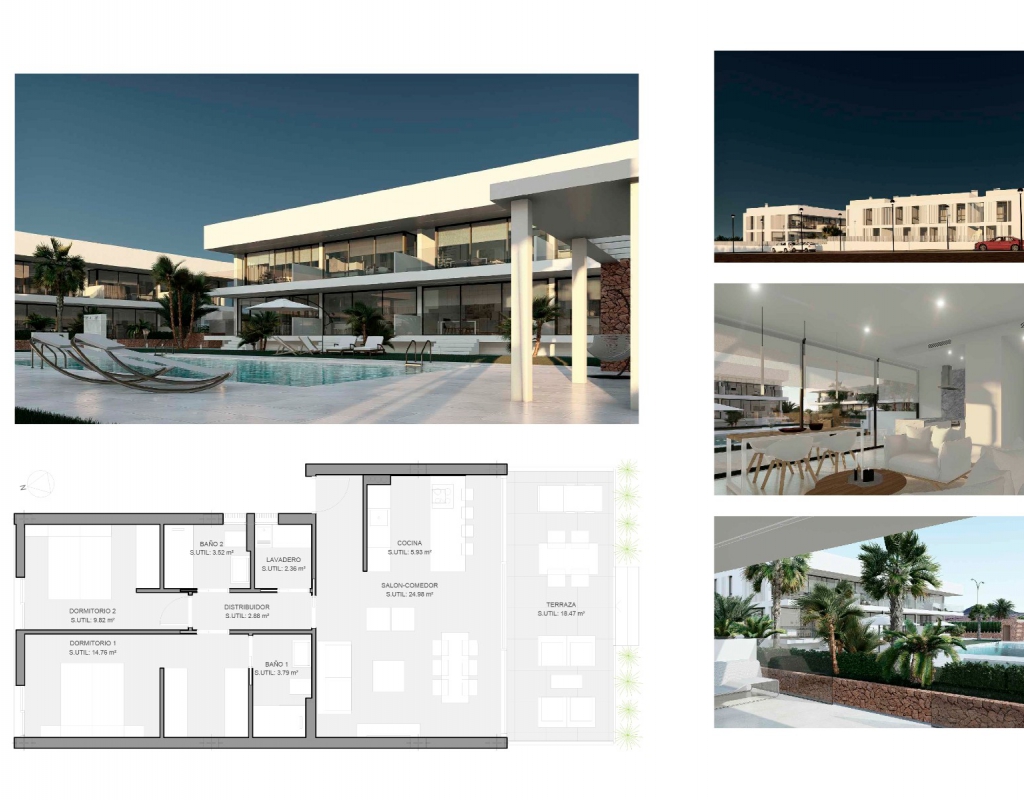 NC1790CO : Новые апартаменты с садом и бассейном, Ла Манга