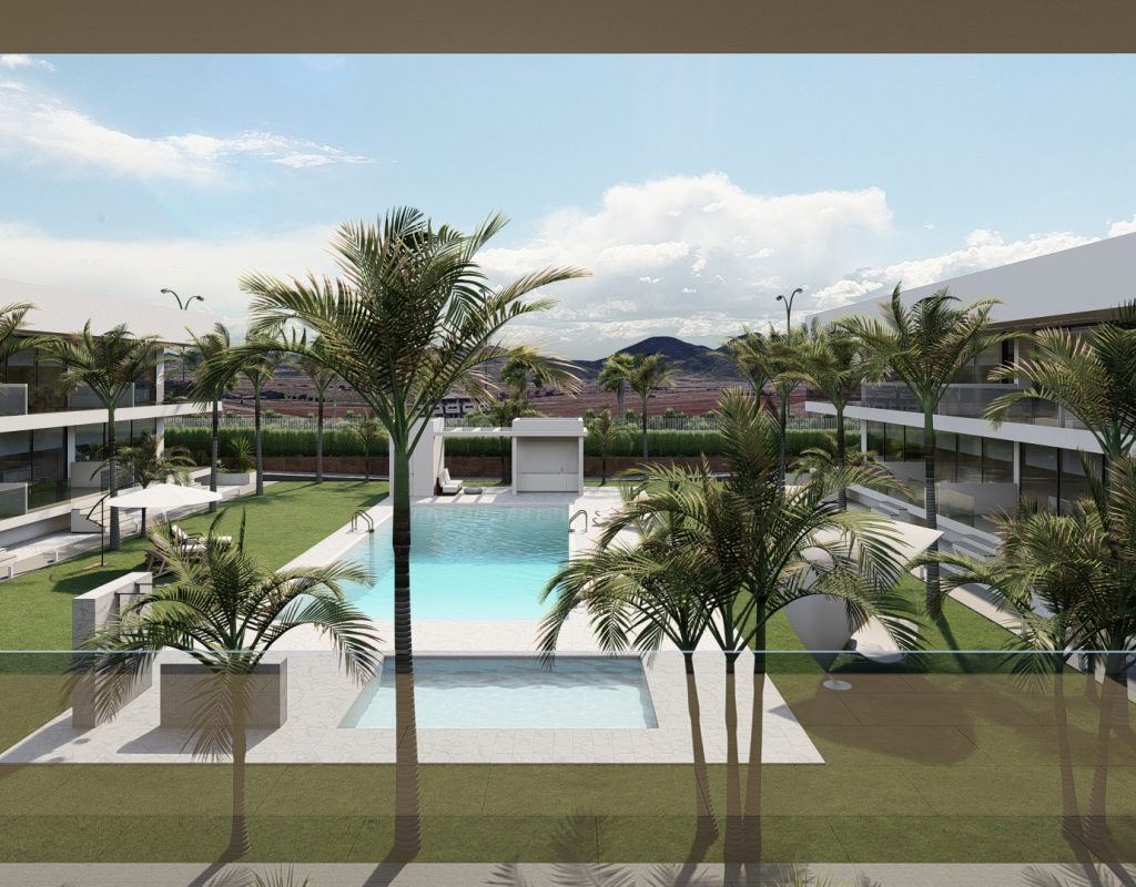 NC1793CO : Новые апартаменты с садом и бассейном, Ла Манга