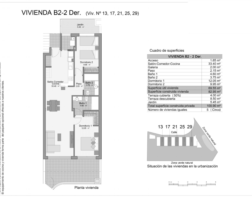 NC3382NA : Новое бунгало нижний этаж с террасой в Гран-Алаканте