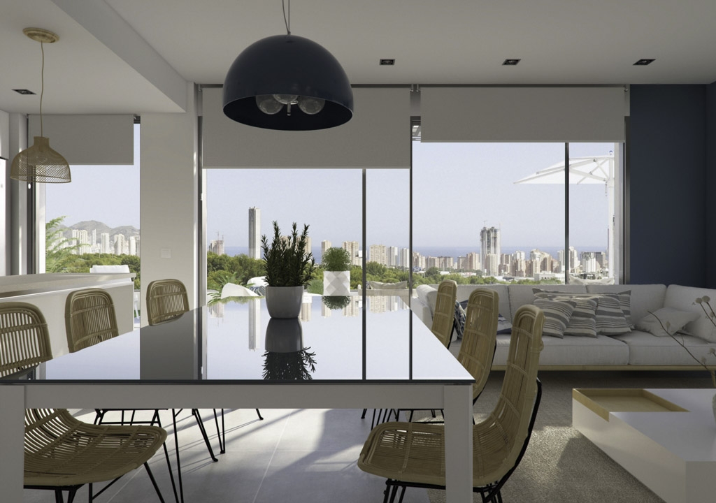 NC8753UC : Красивые двухэтажные квартиры с видом на море и Бенидорм
